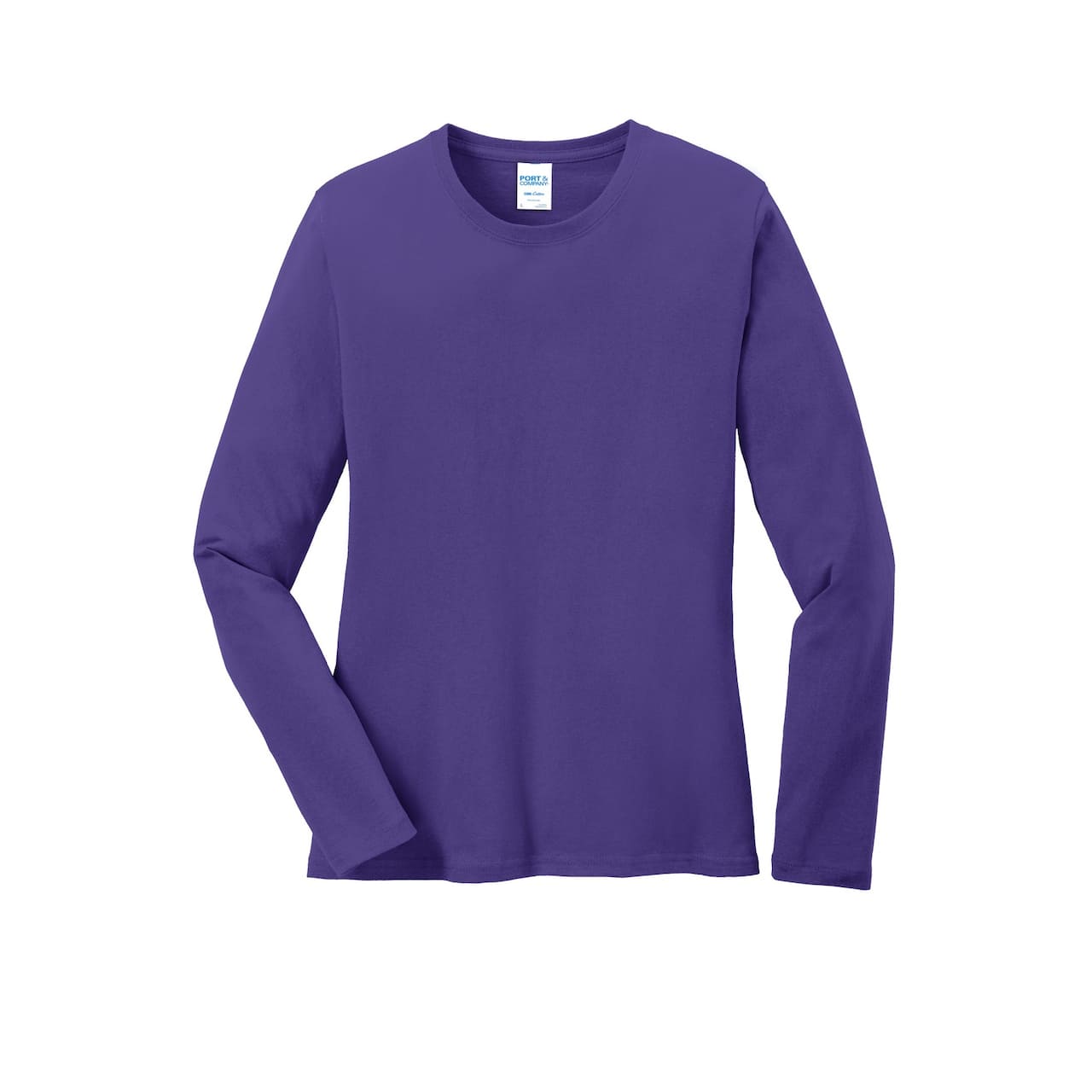 Port & Company® Core Cotton Colors Long Sleeve Ladies T-Shirt